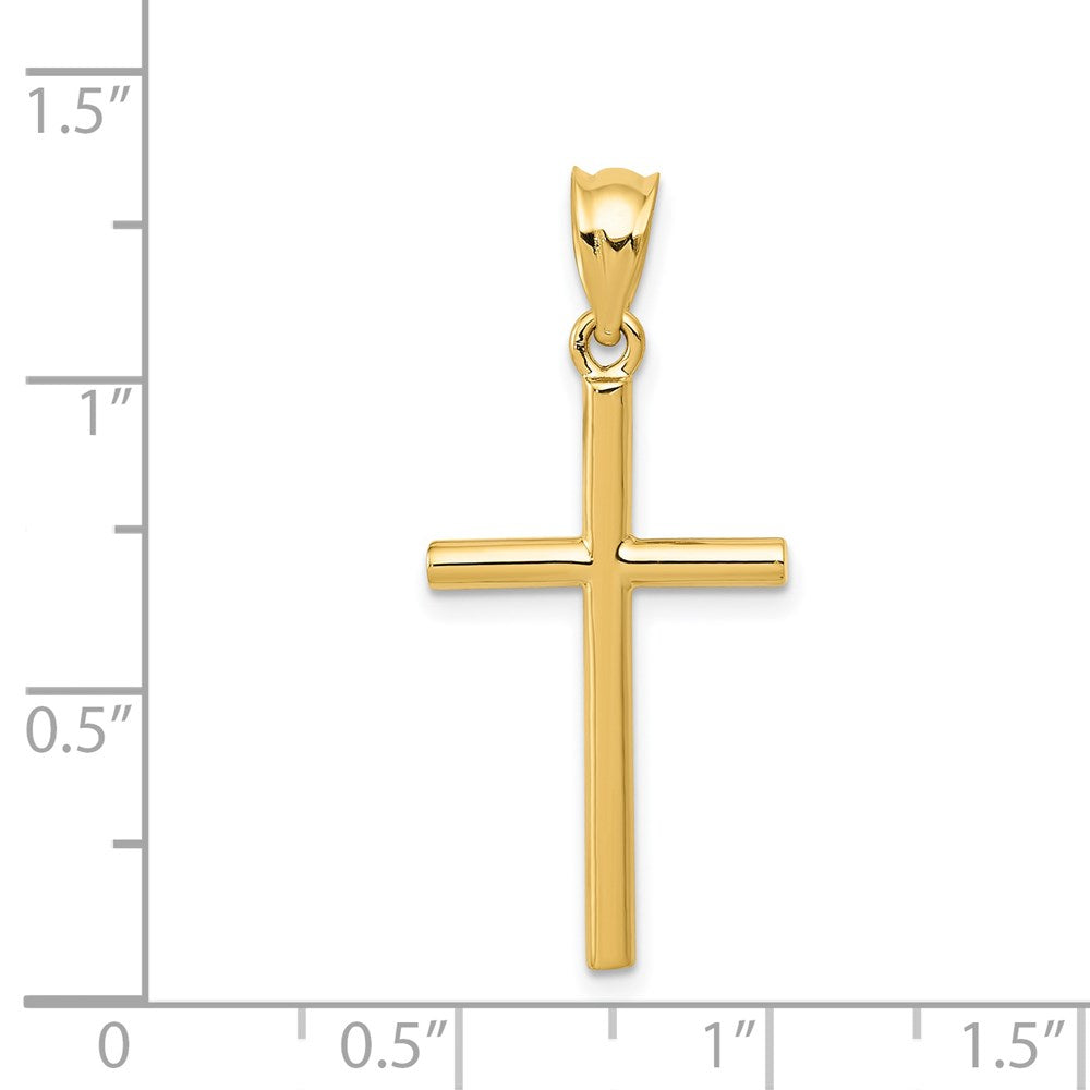 14k Yellow Gold 14 mm Cross Pendant (1.38 grams)