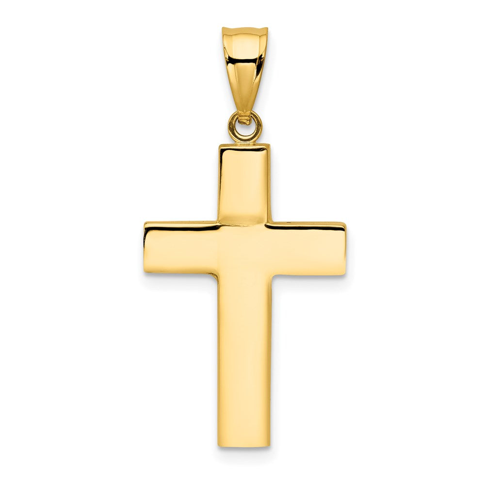 14k Yellow Gold 15.7 mm Hollow Cross Pendant (1.52 grams)