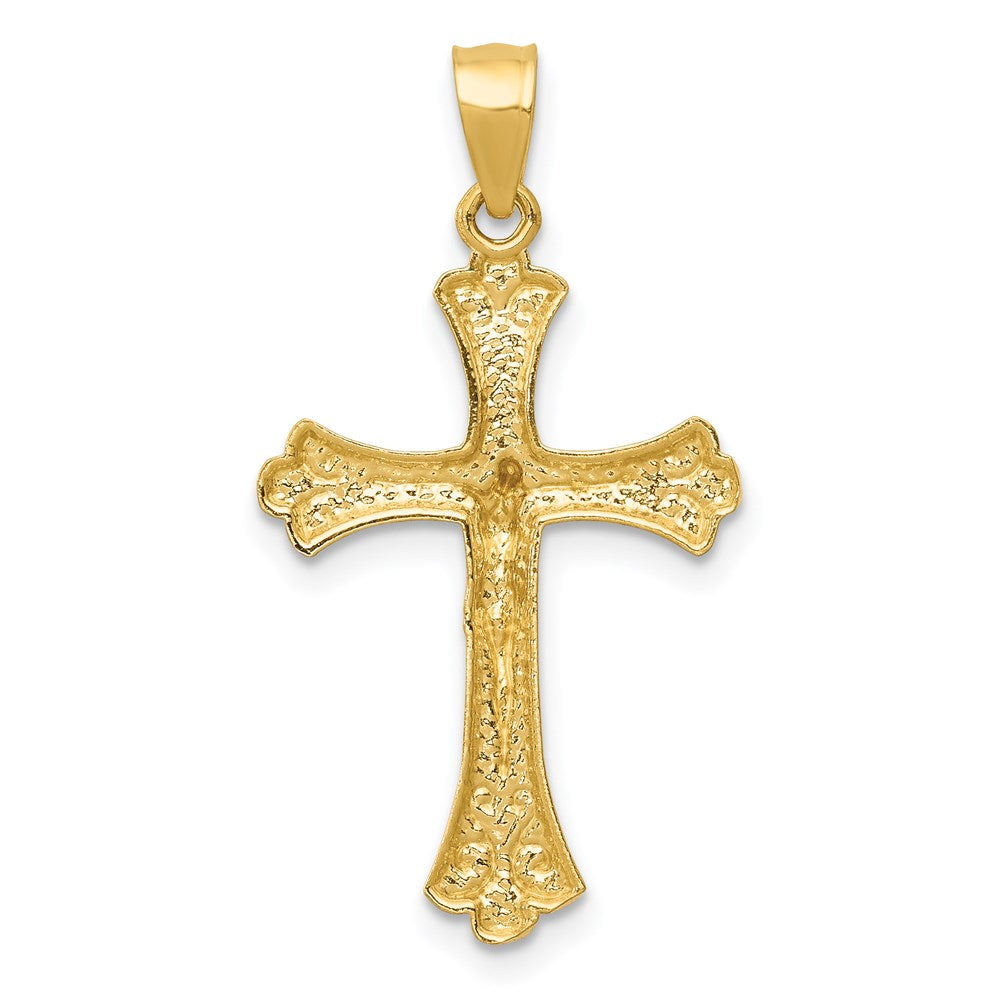 14k Yellow Gold 16 mm Crucifix Pendant (0.94 grams)