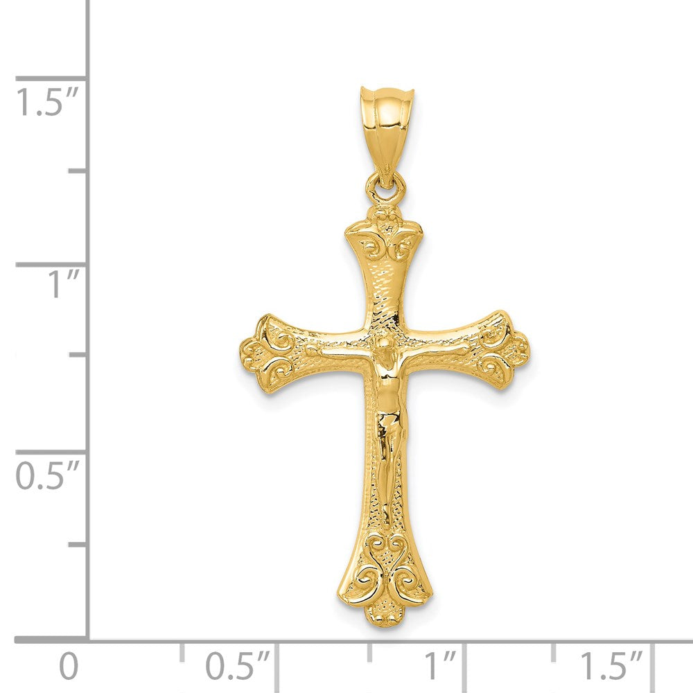 14k Yellow Gold 20 mm Crucifix Pendant (1.37 grams)