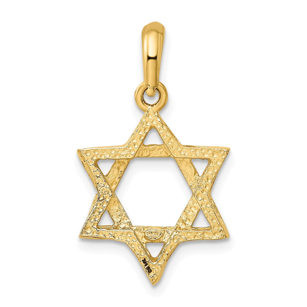 14k Yellow Gold 15 mm Star of David Pendant (2.12 grams)