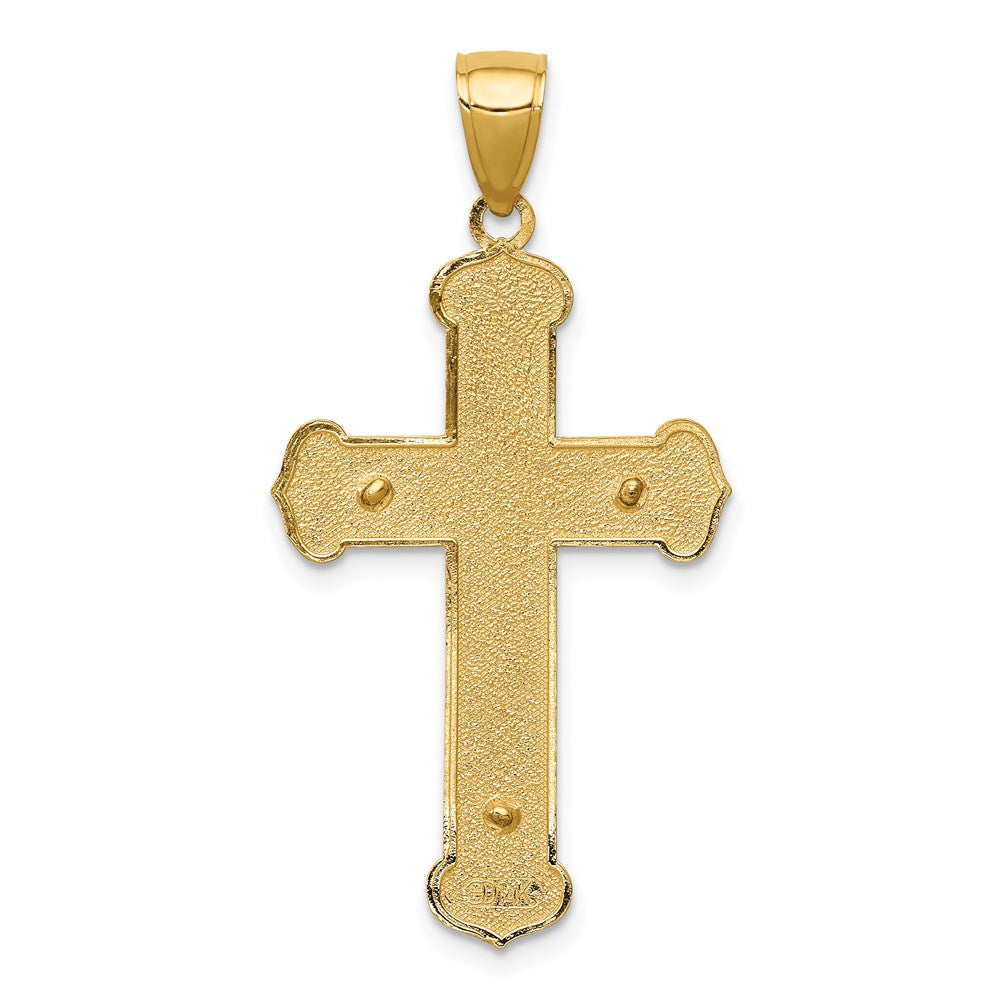 14k Yellow Gold 20 mm Polished Crucifix Pendant (2.05 grams)