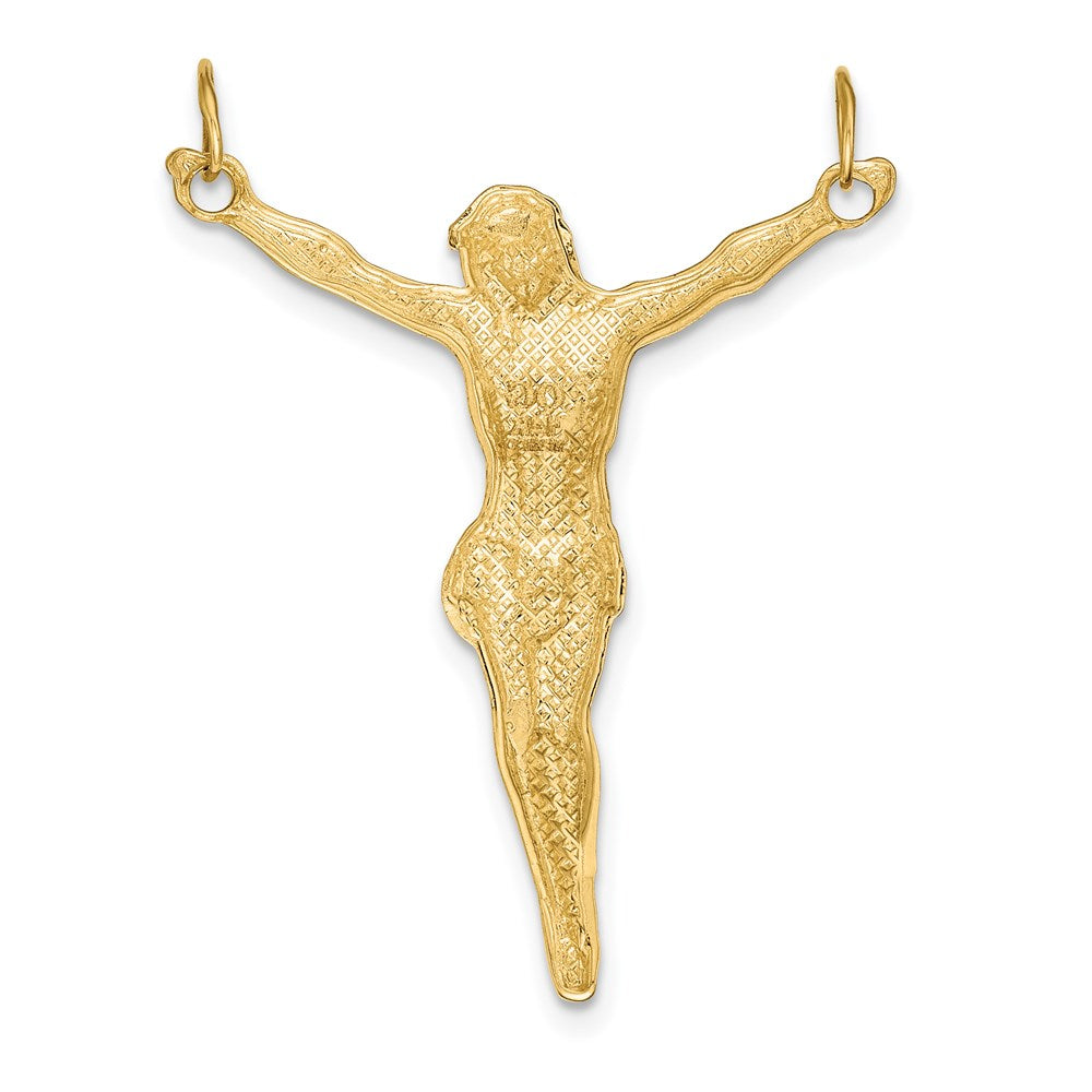 14k Yellow Gold 25.5 mm Polished Corpus Pendant (1.4 grams)