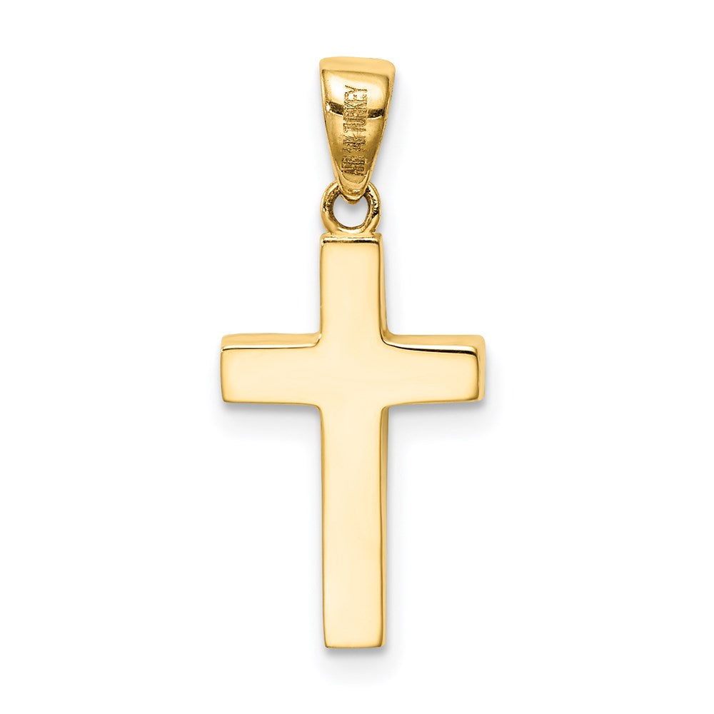 14k Yellow Gold 11 mm Cross Pendant (1.15 grams)