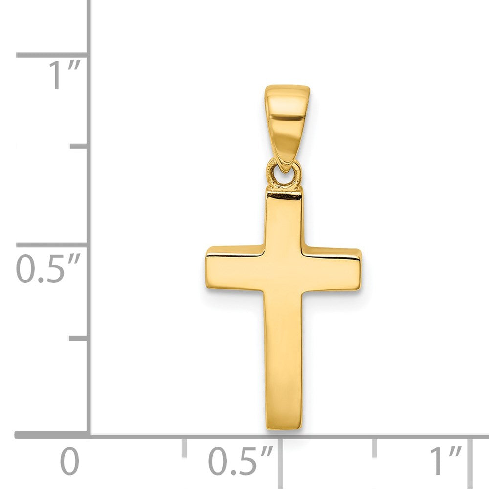 14k Yellow Gold 11 mm Cross Pendant (1.15 grams)