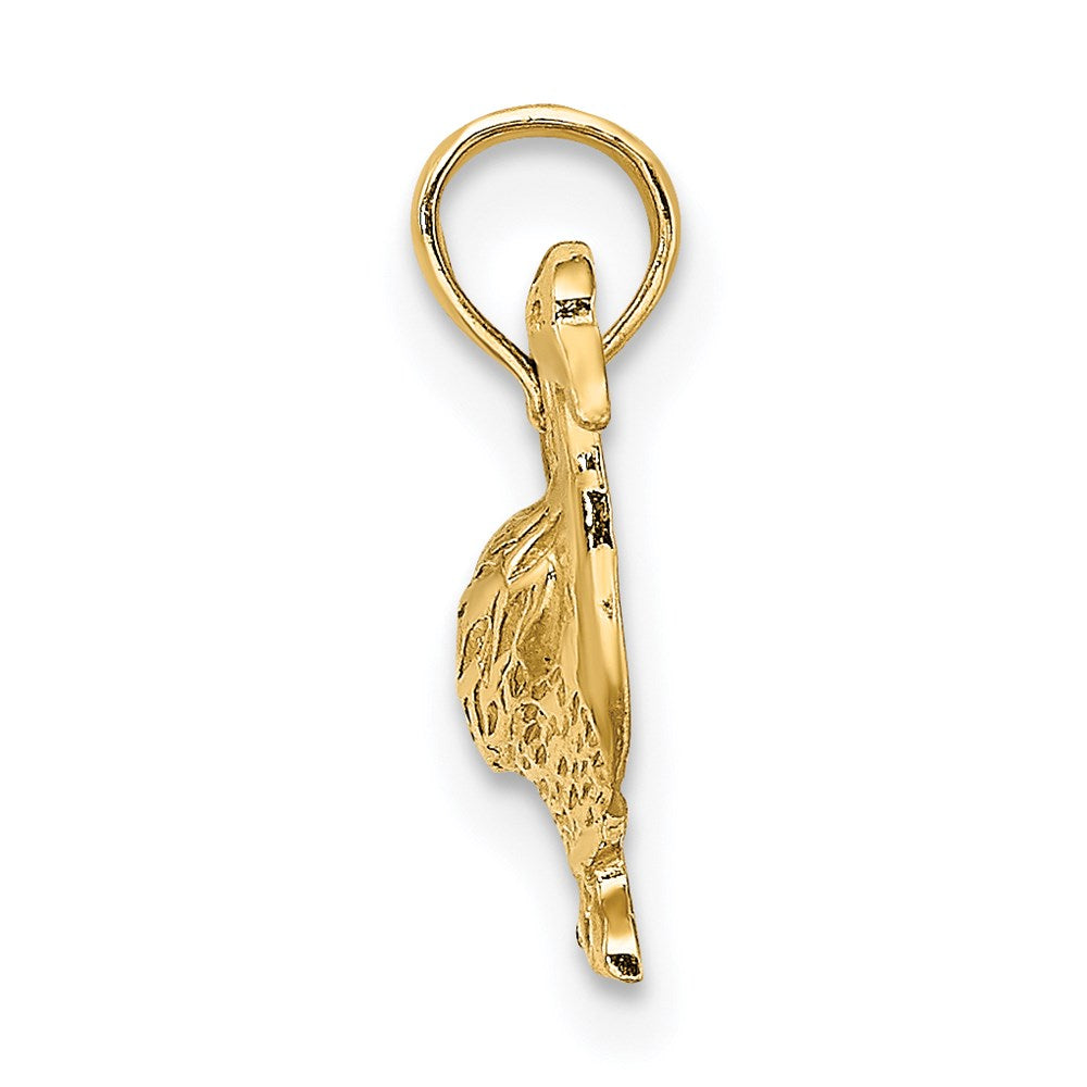 14k Yellow Gold 15.05 mm Goose Charm (1.06 grams)