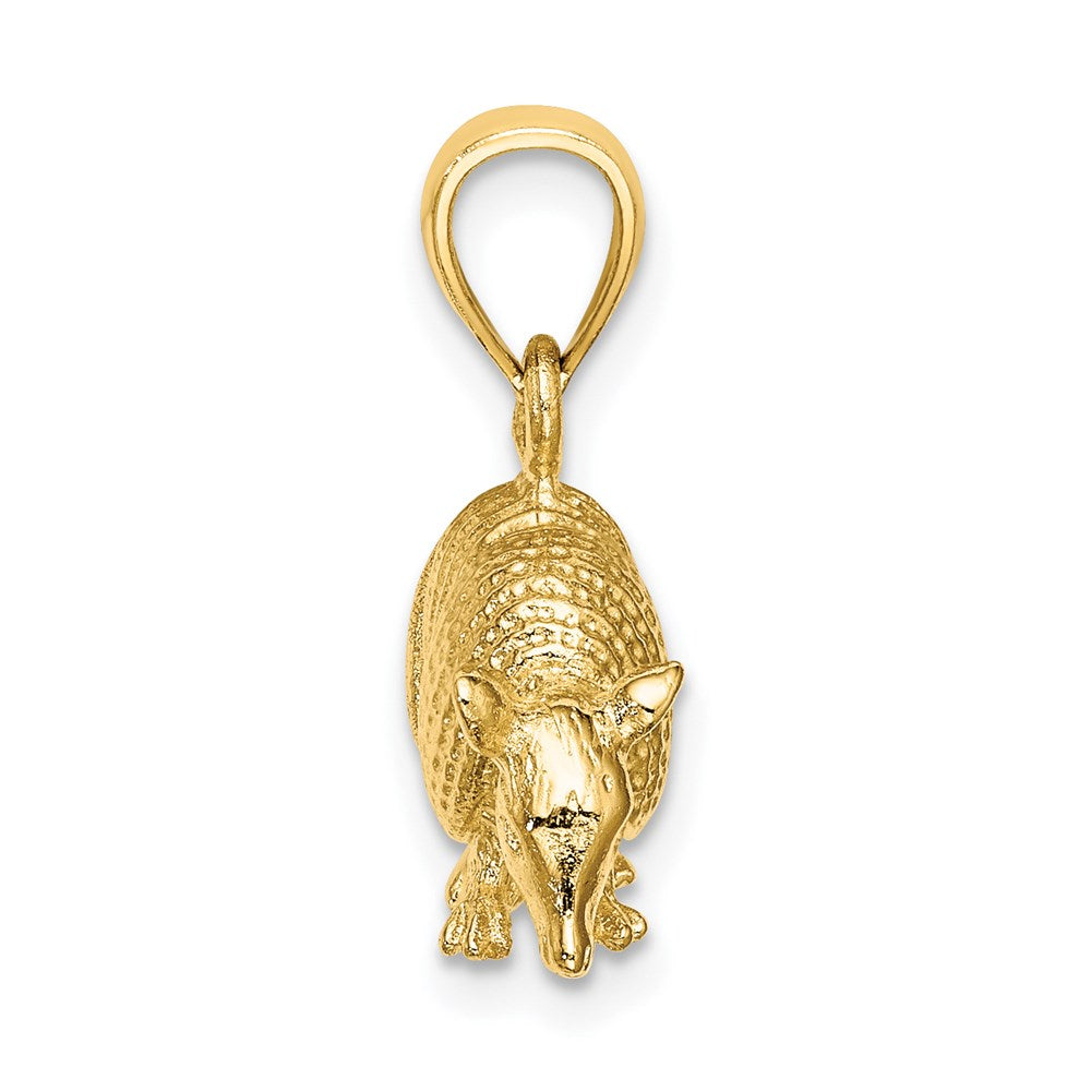 14k Yellow Gold 18.01 mm 3-D Armadillo Charm (5.32 grams)