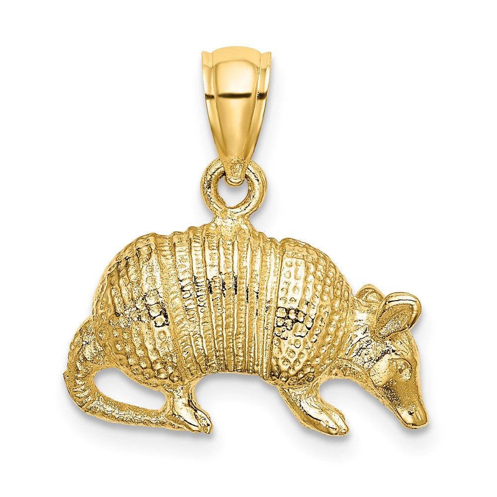 14k Yellow Gold 18.01 mm 3-D Armadillo Charm (5.32 grams)