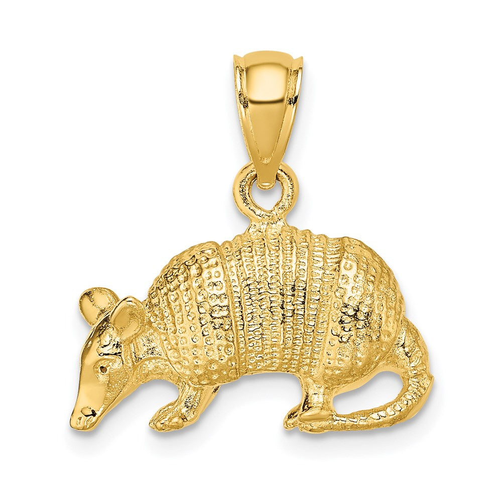 14k Yellow Gold 18.01 mm 3-D Armadillo Charm (5.32 grams)