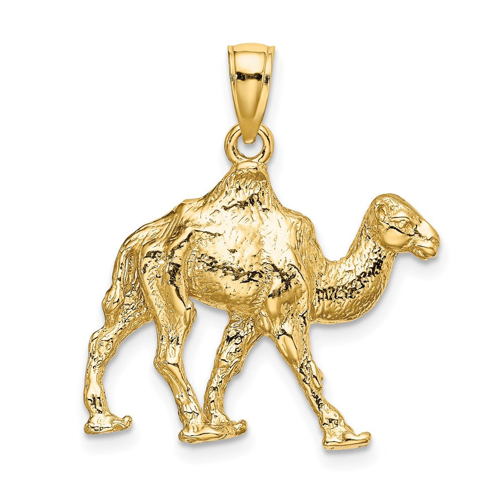 14k Yellow Gold 26 mm 3-D Camel Charm (5.33 grams)