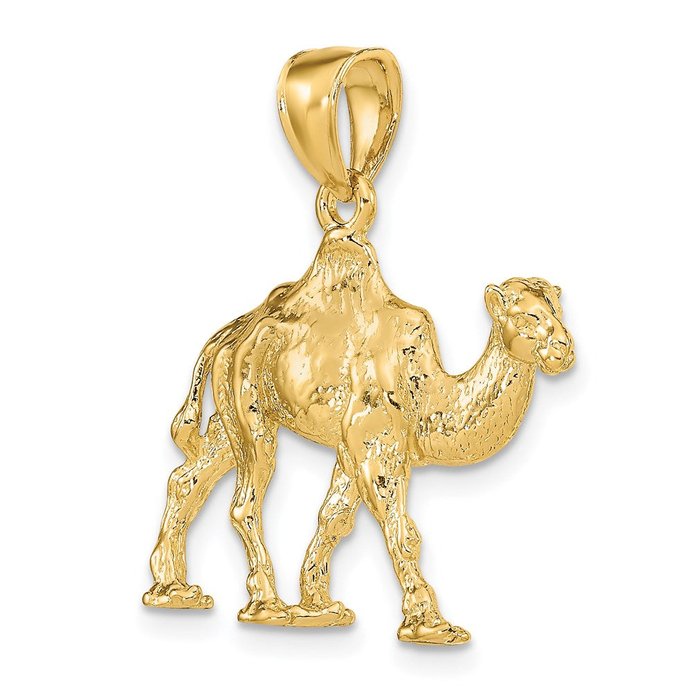 14k Yellow Gold 26 mm 3-D Camel Charm (5.33 grams)