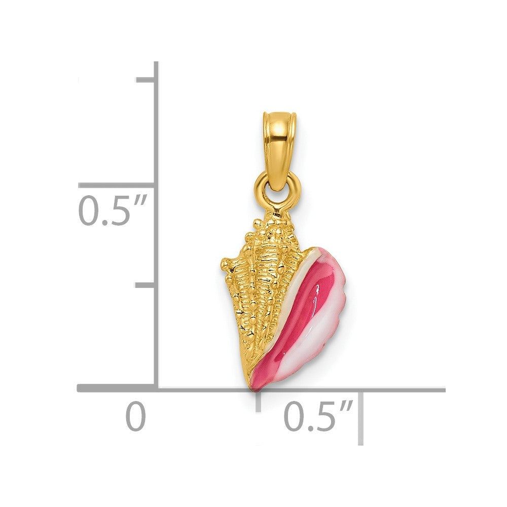 14K Gold Conch store Shell Pendant