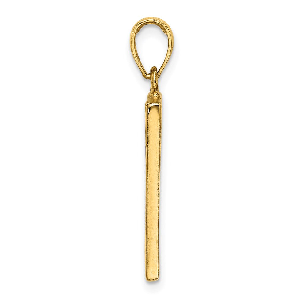 14k Yellow Gold 13.85 mm SAN FRANCISCO Reversible Charm (4.67 grams)