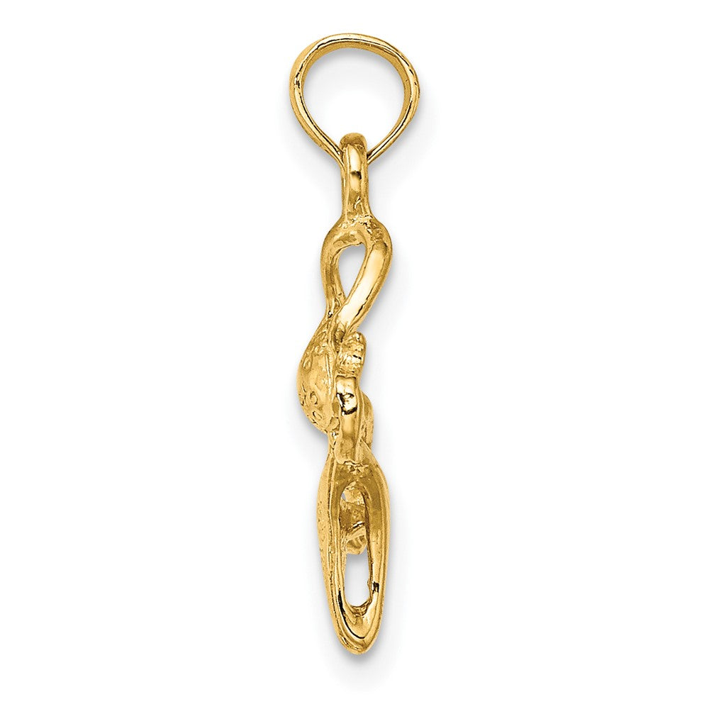 14k Yellow Gold 14.75 mm Bikini Bathing Suit Charm (1.23 grams)