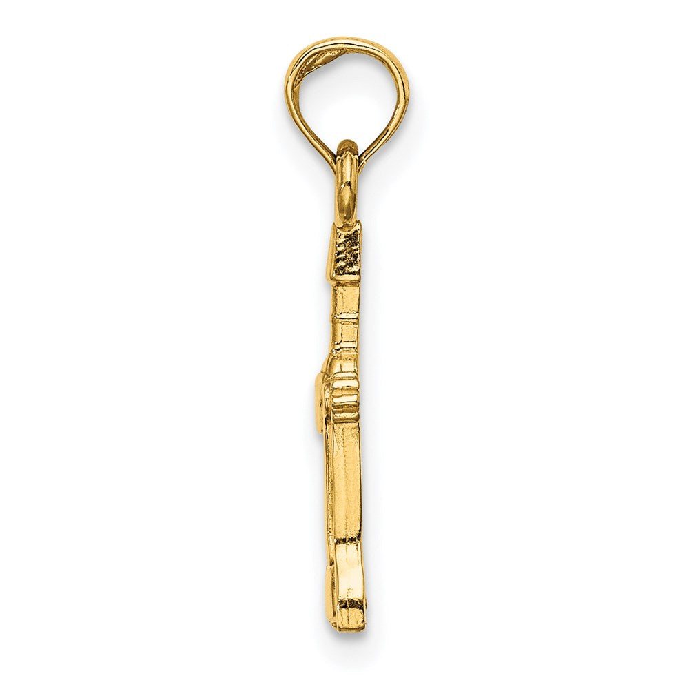 14k Yellow Gold 6.7 mm Wine Opener Charm (0.86 grams)