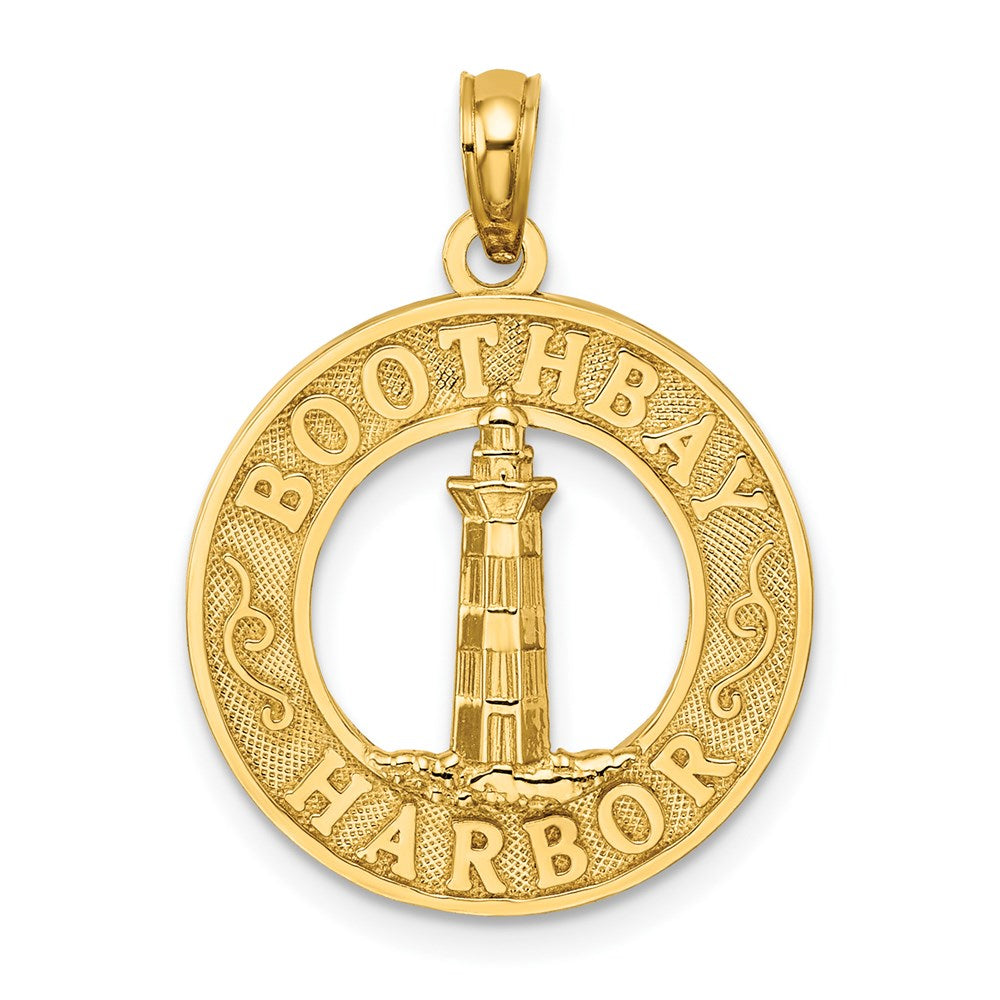 14k Yellow Gold 18.55 mm BOOTHBAY HARBOR Lighthouse Charm (2 grams)