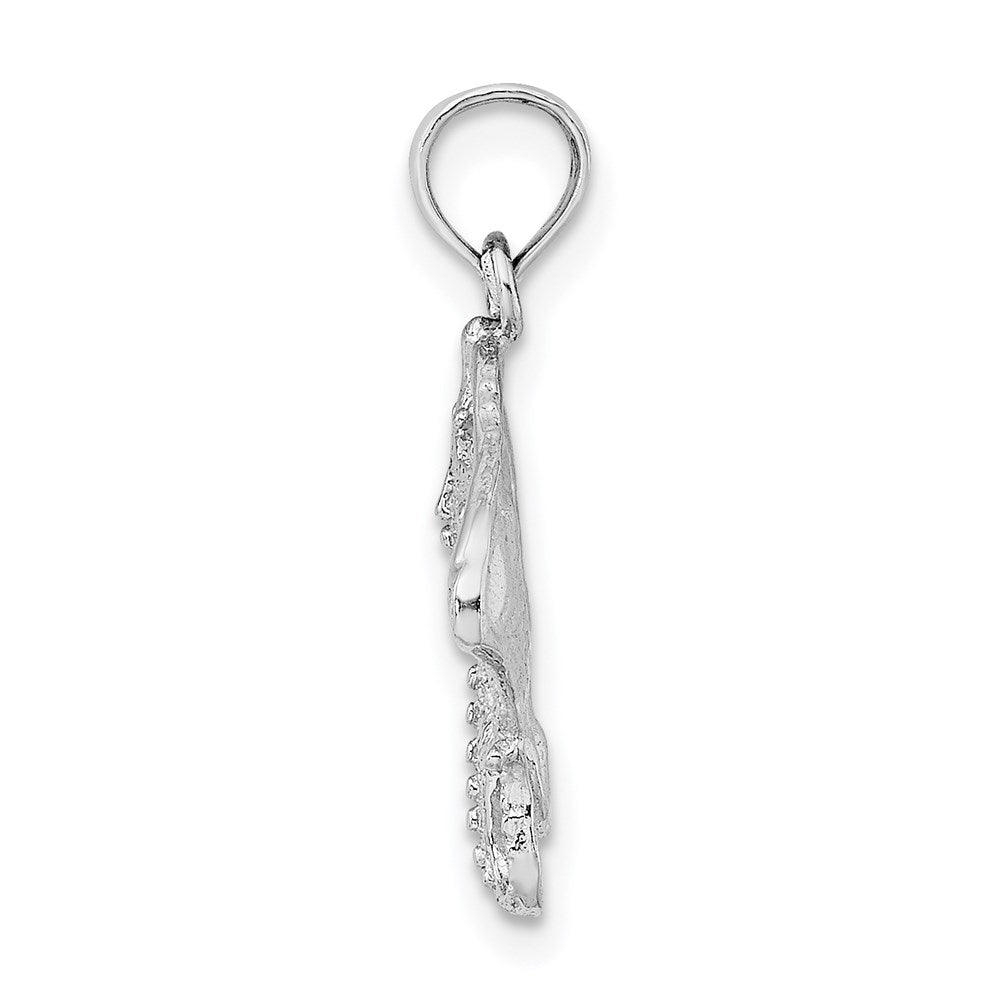 14k White Gold 15.25 mm  Stingray Charm (1.28 grams)