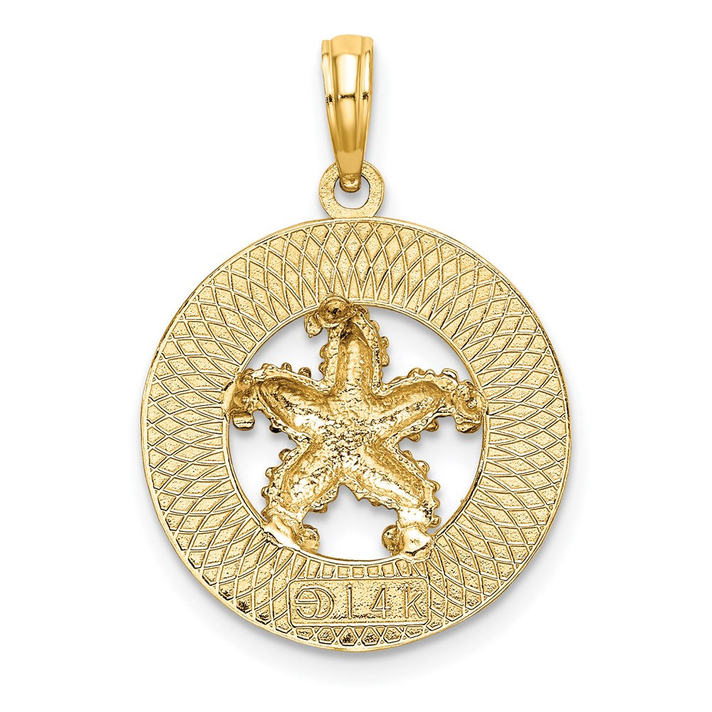 14k Yellow Gold 18.5 mm CAPE COD Starfish Charm (2.29 grams)