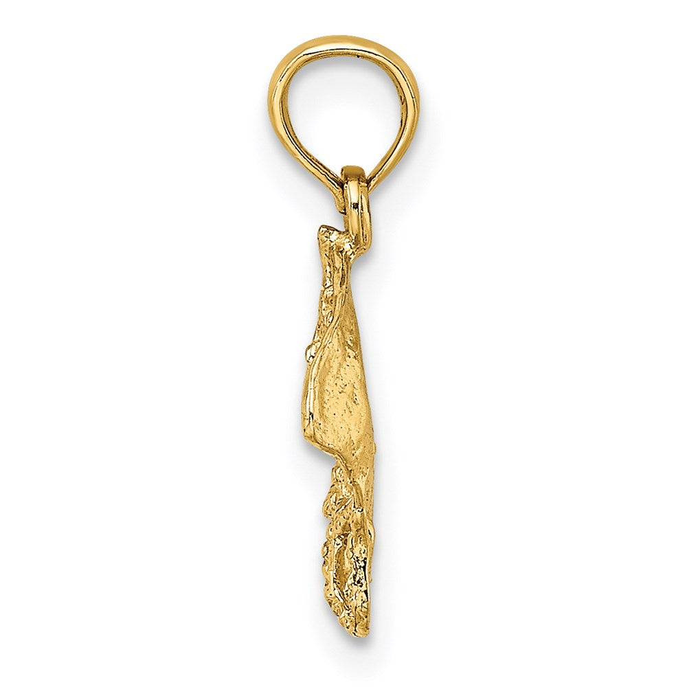 14k Yellow Gold 11.55 mm Stingray Charm (0.7 grams)