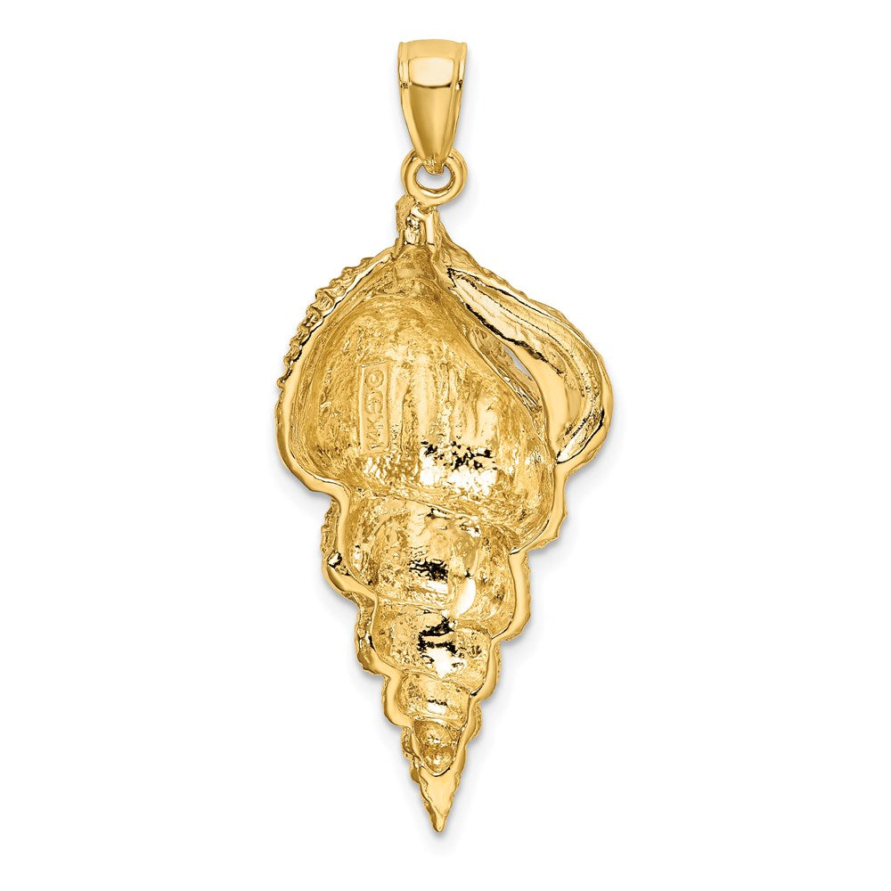 14k Yellow Gold 16.25 mm Wentletrap Shell Charm (4.67 grams)