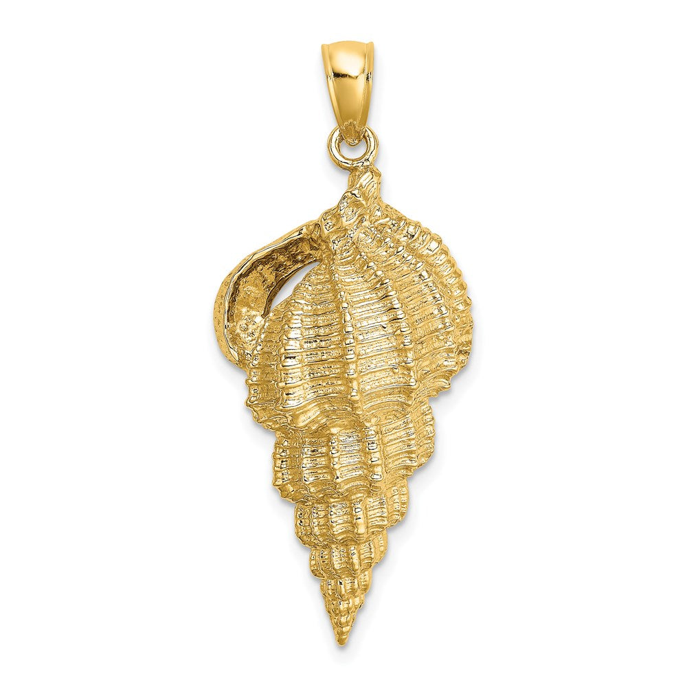 14k Yellow Gold 16.25 mm Wentletrap Shell Charm (4.67 grams)