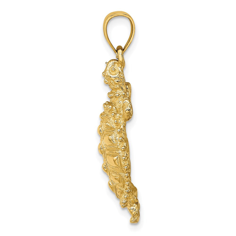 14k Yellow Gold 16.18 mm Land Turtle Charm (3.64 grams)