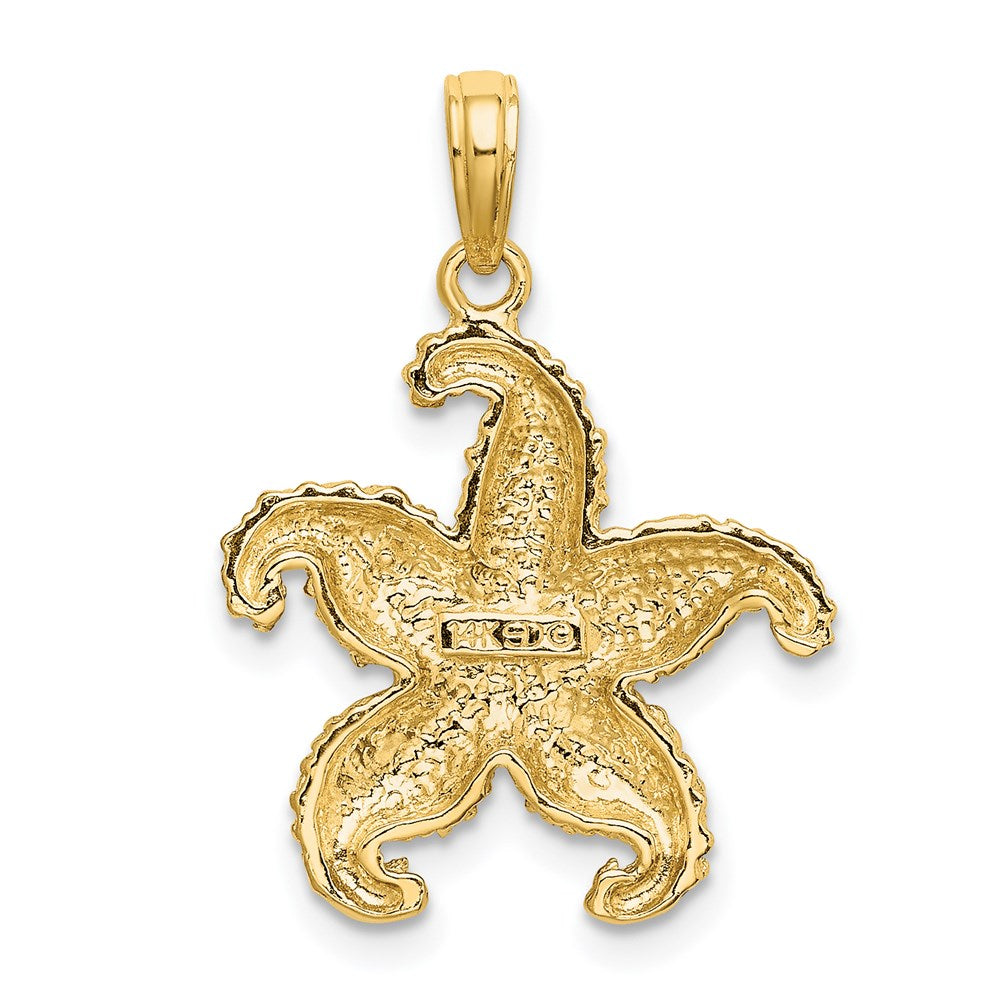 14k Yellow Gold 18.6 mm Starfish Charm (2.38 grams)