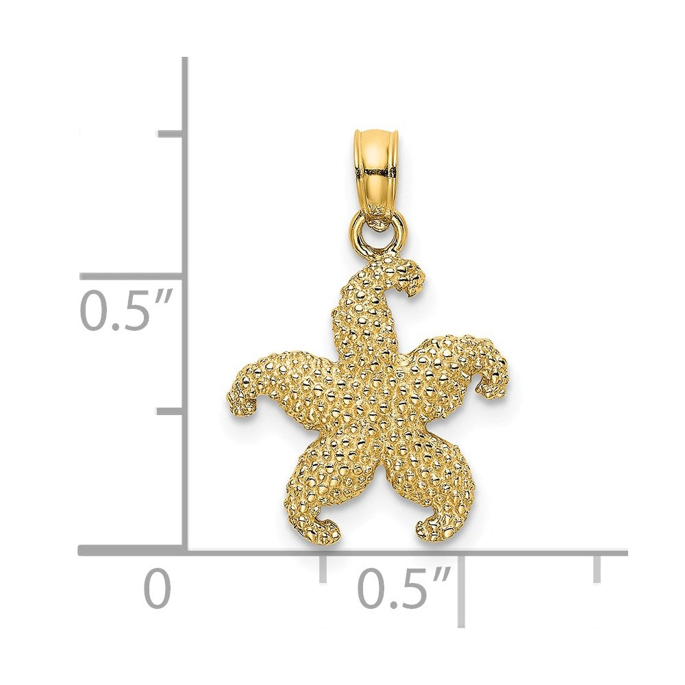 14k Yellow Gold 14 mm Starfish Charm (1.36 grams)