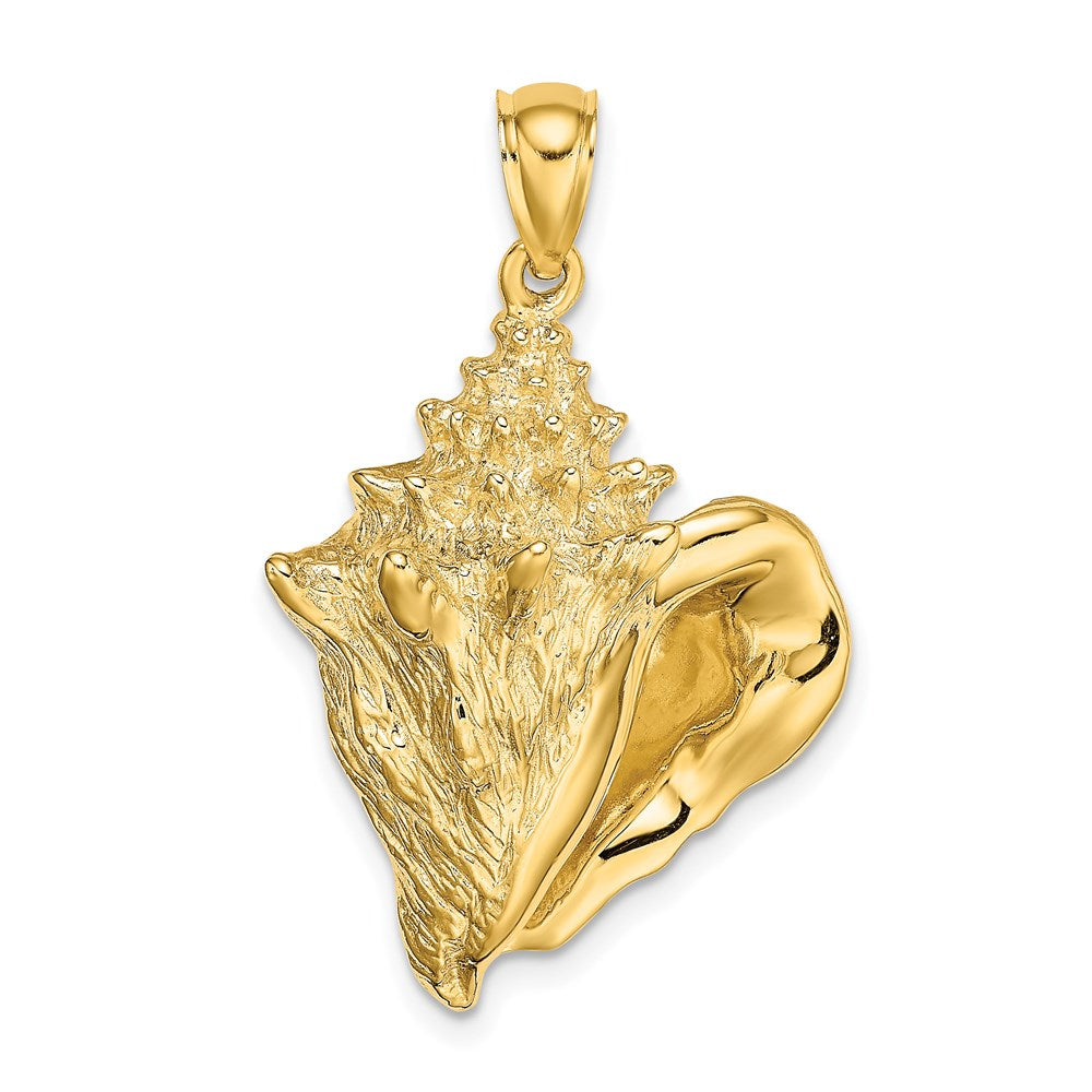 14k Yellow Gold 21.1 mm Conch Shell Charm (7.74 grams)