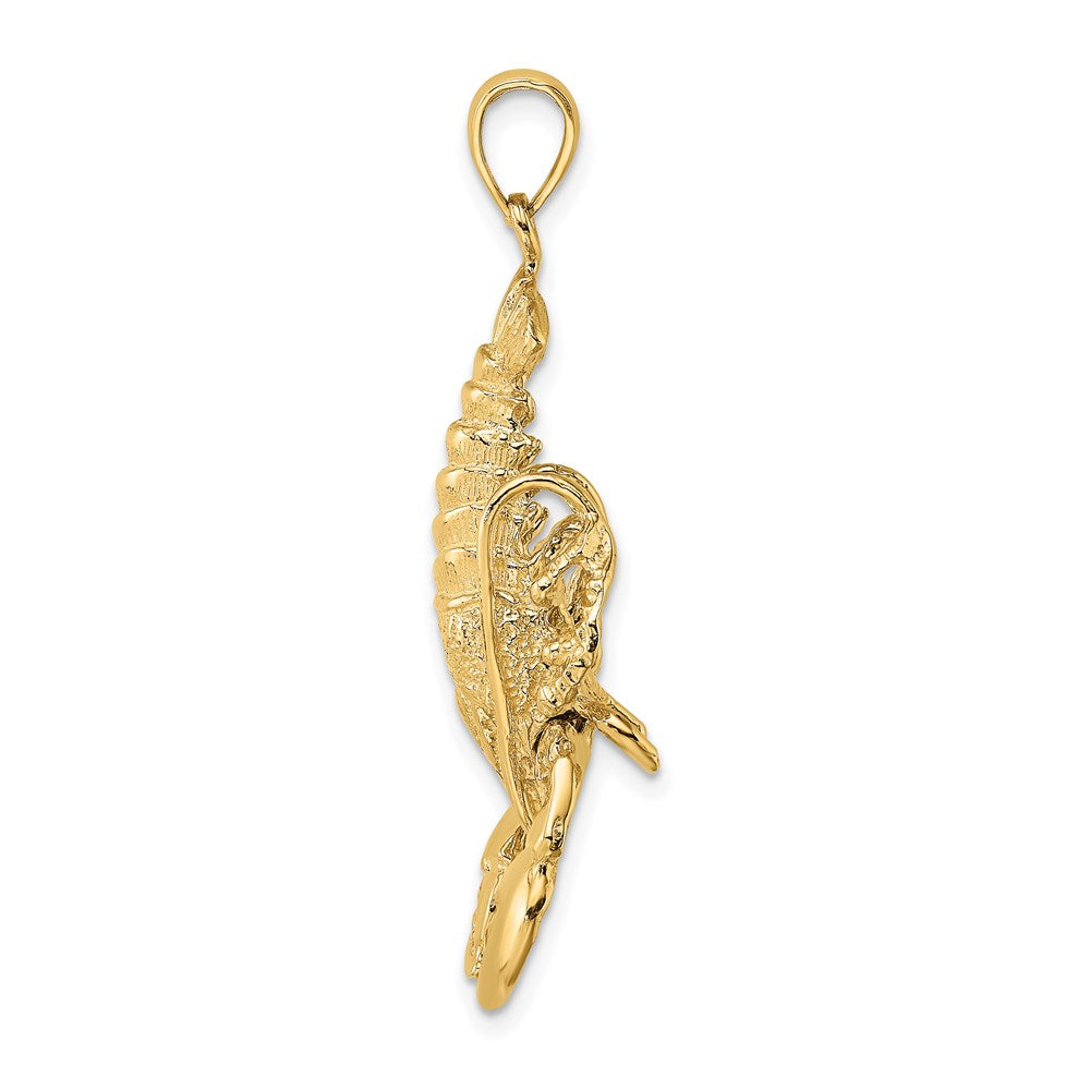 14k Yellow Gold 16.65 mm Moveable Lobster Charm (5.94 grams)