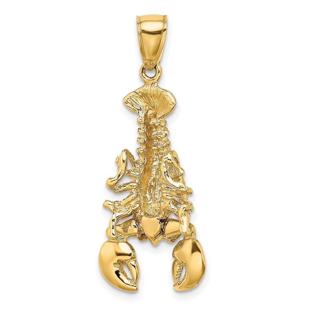 14k Yellow Gold 15.1 mm Moveable Lobster Charm (4.71 grams)