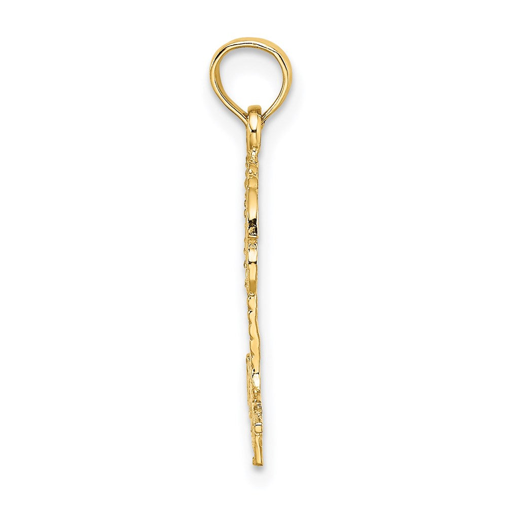 14k Yellow Gold 16.1 mm KEY WEST Palm Tree Charm (0.77 grams)