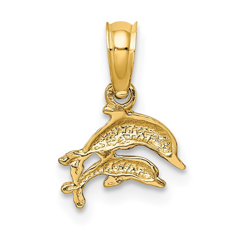 14k Yellow Gold 9.45 mm ng Charm (0.33 grams)