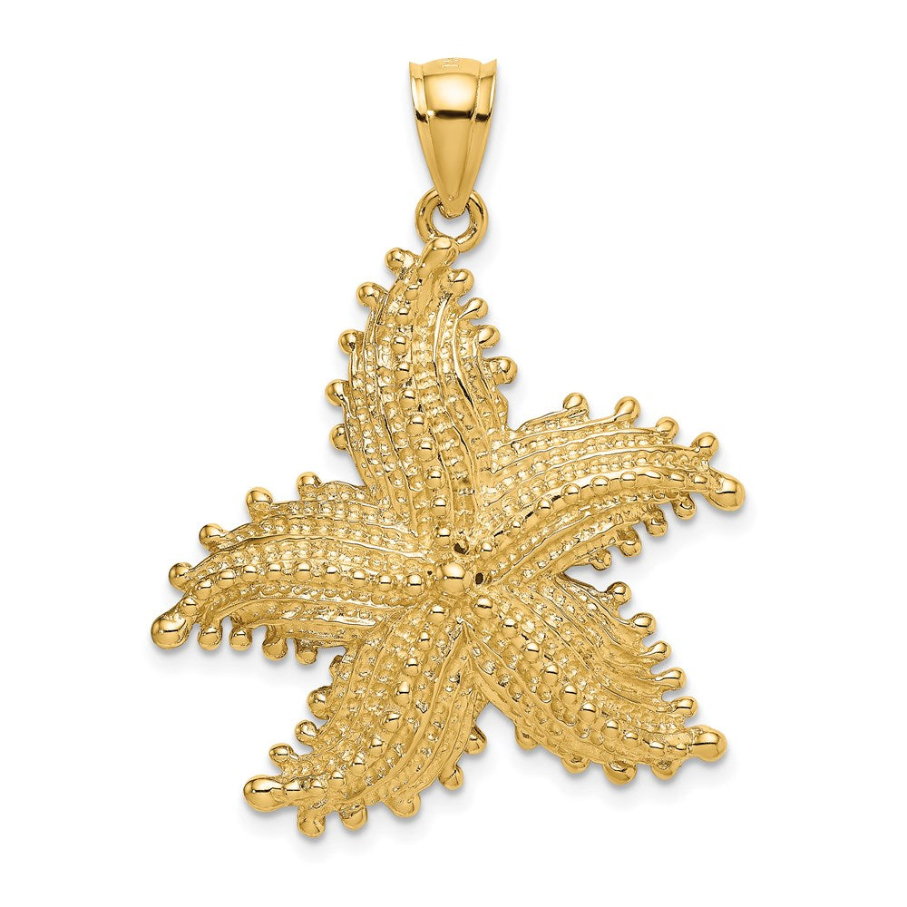 14k Yellow Gold 31.4 mm Starfish Charm (7.86 grams)