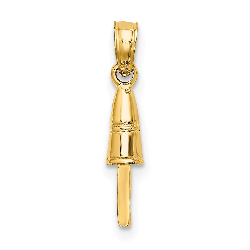 14k Yellow Gold 3.45 mm 3-D Buoy Charm (0.72 grams)