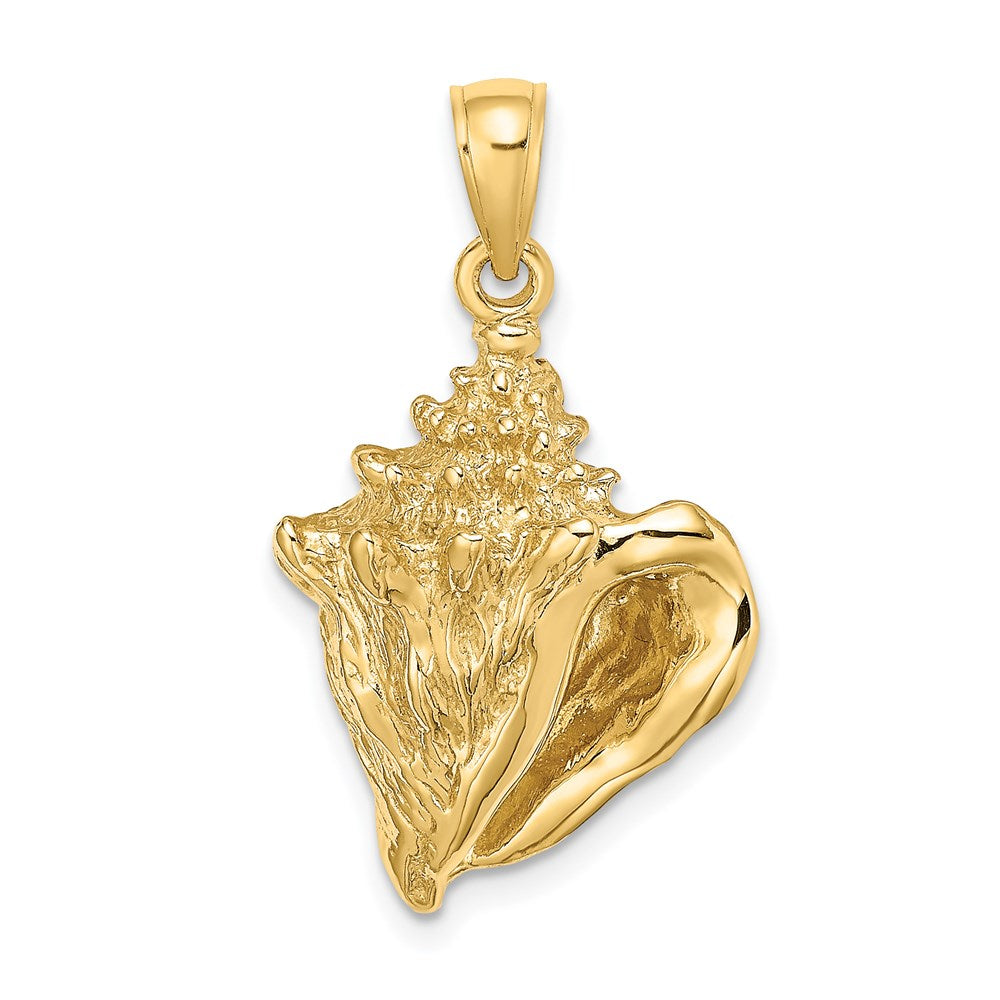 14k Yellow Gold 16.8 mm Conch Shell Charm (5.49 grams)