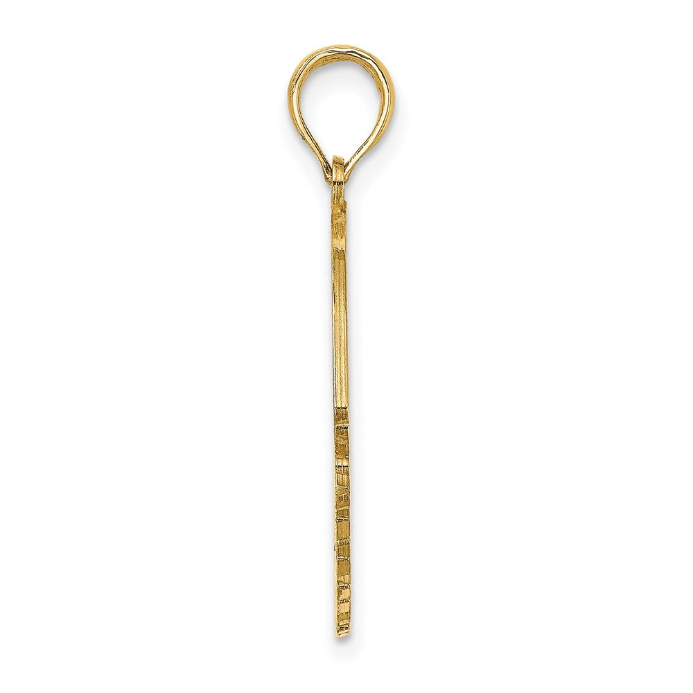 14k Yellow Gold 18.6 mm Polished ST. THOMAS Angelfish Charm (1.61 grams)