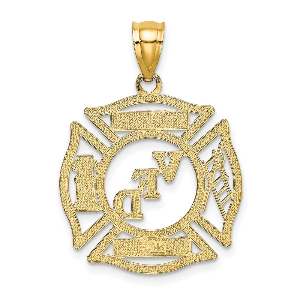 14k Yellow Gold 20.8 mm VFD DWIGHT MEMBER In Shield Charm (1.57 grams)