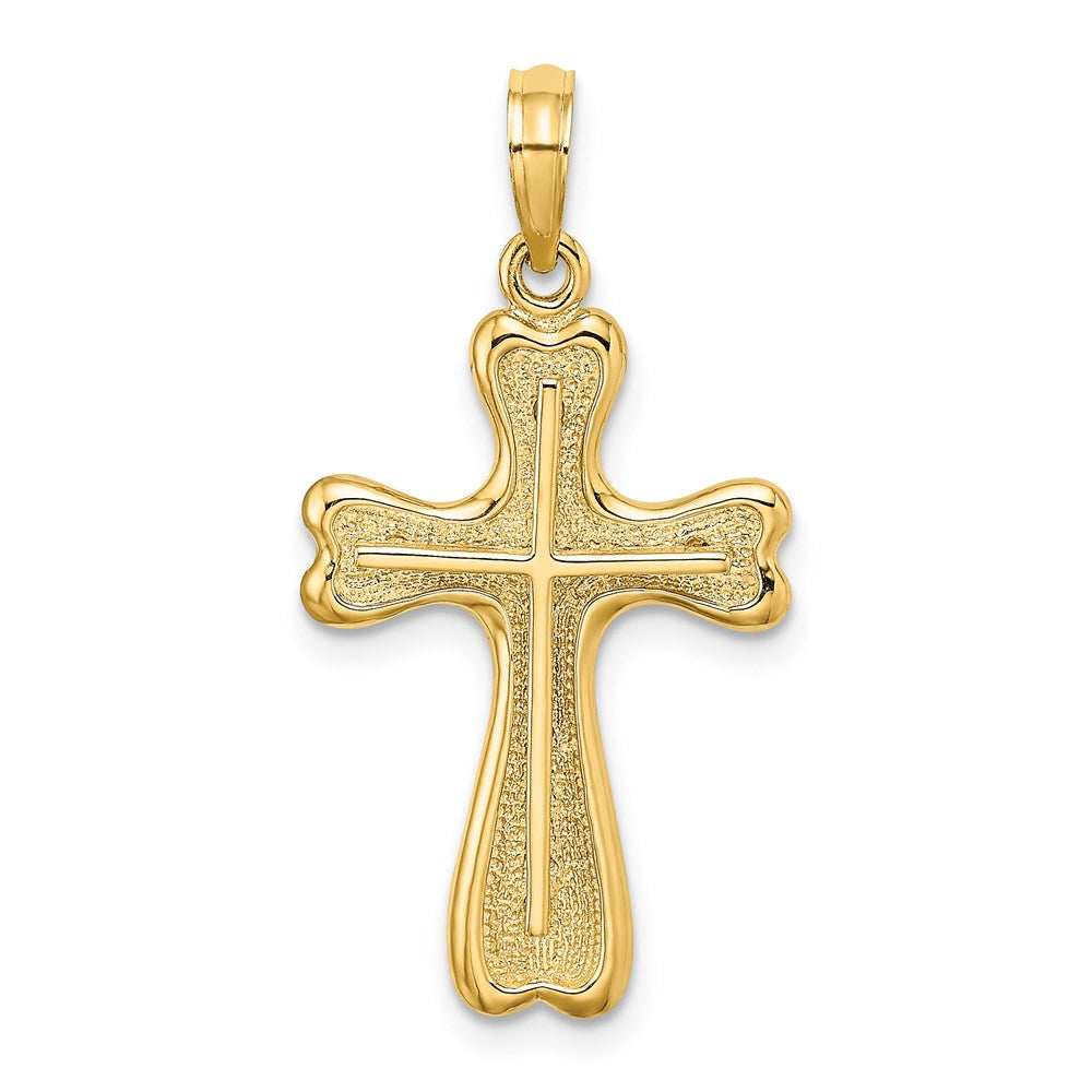 14K Cross with Heart Shaped Ends Charm (2.46 grams)