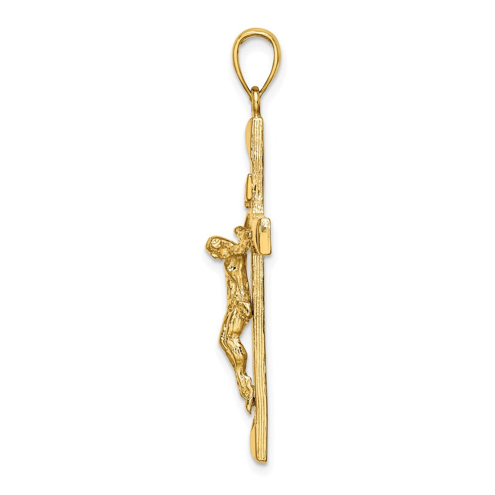 14k Yellow Gold 22 mm Crucifix Charm (3.24 grams)