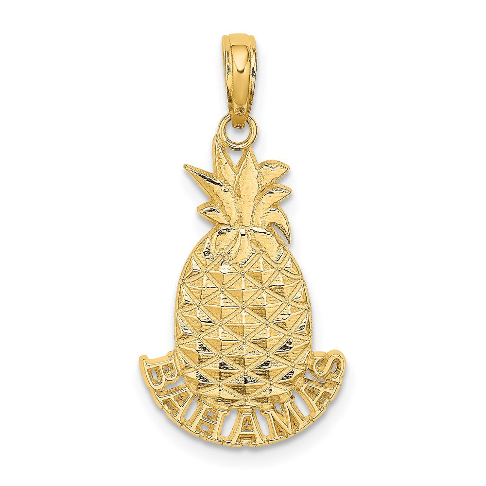 14k Yellow Gold 13.7 mm BAHAMAS Pineapple Charm (1.23 grams)
