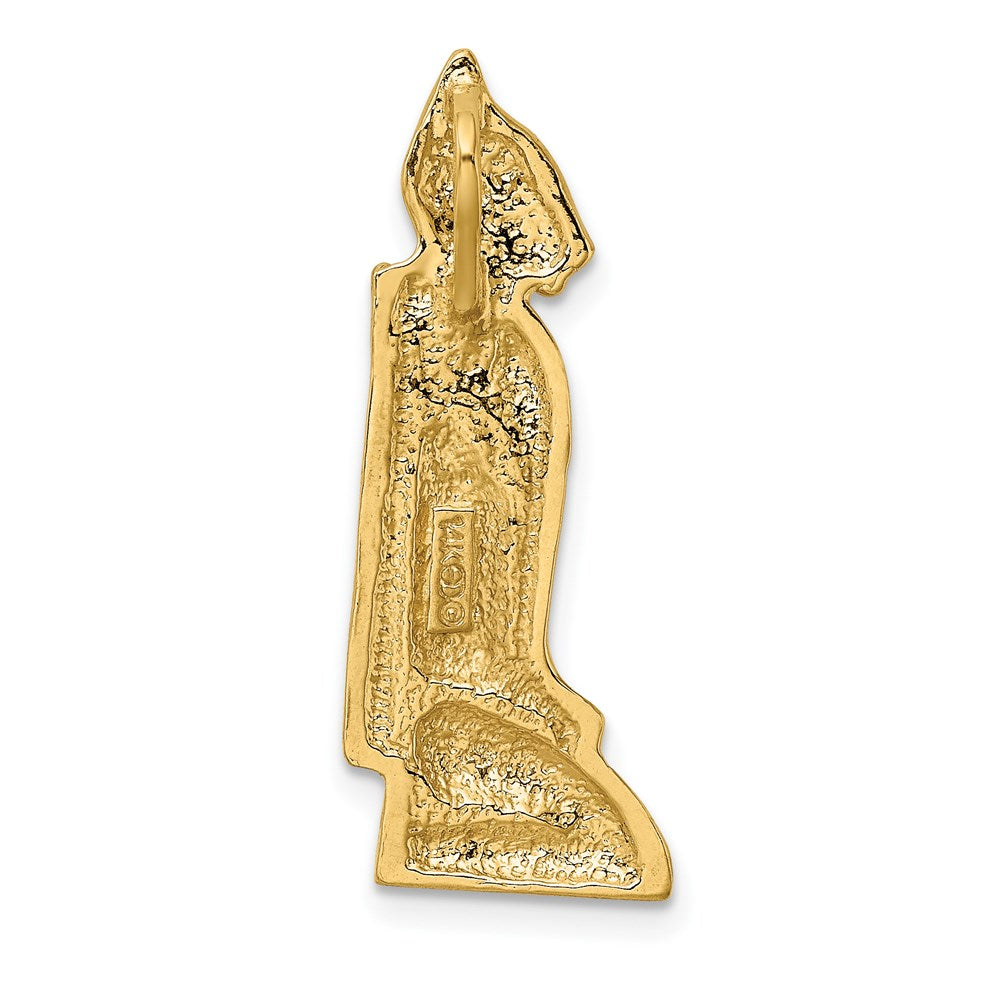 14k Yellow Gold 10.2 mm MARCO ISLAND Cat Slide (2.89 grams)