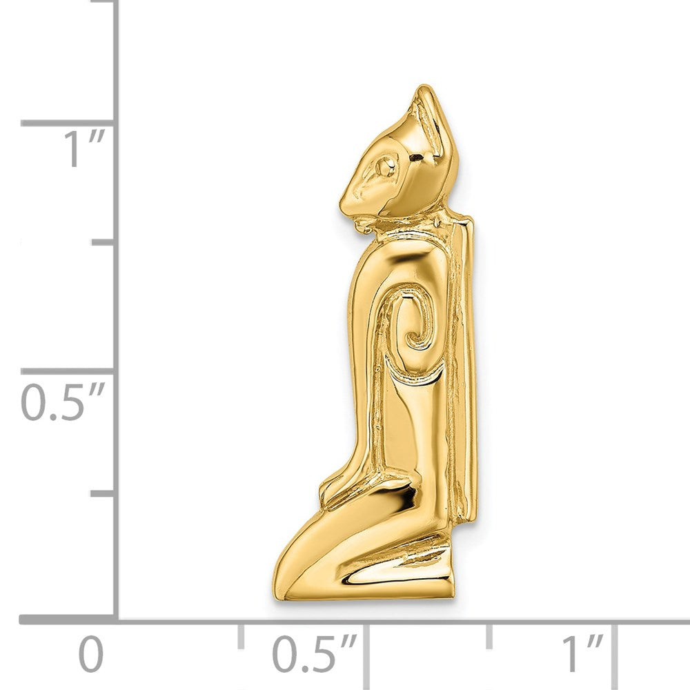 14k Yellow Gold 10.2 mm MARCO ISLAND Cat Slide (2.89 grams)