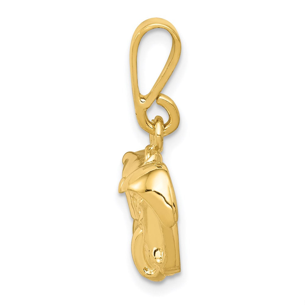 14k Yellow Gold 20 mm Tractor Pendant