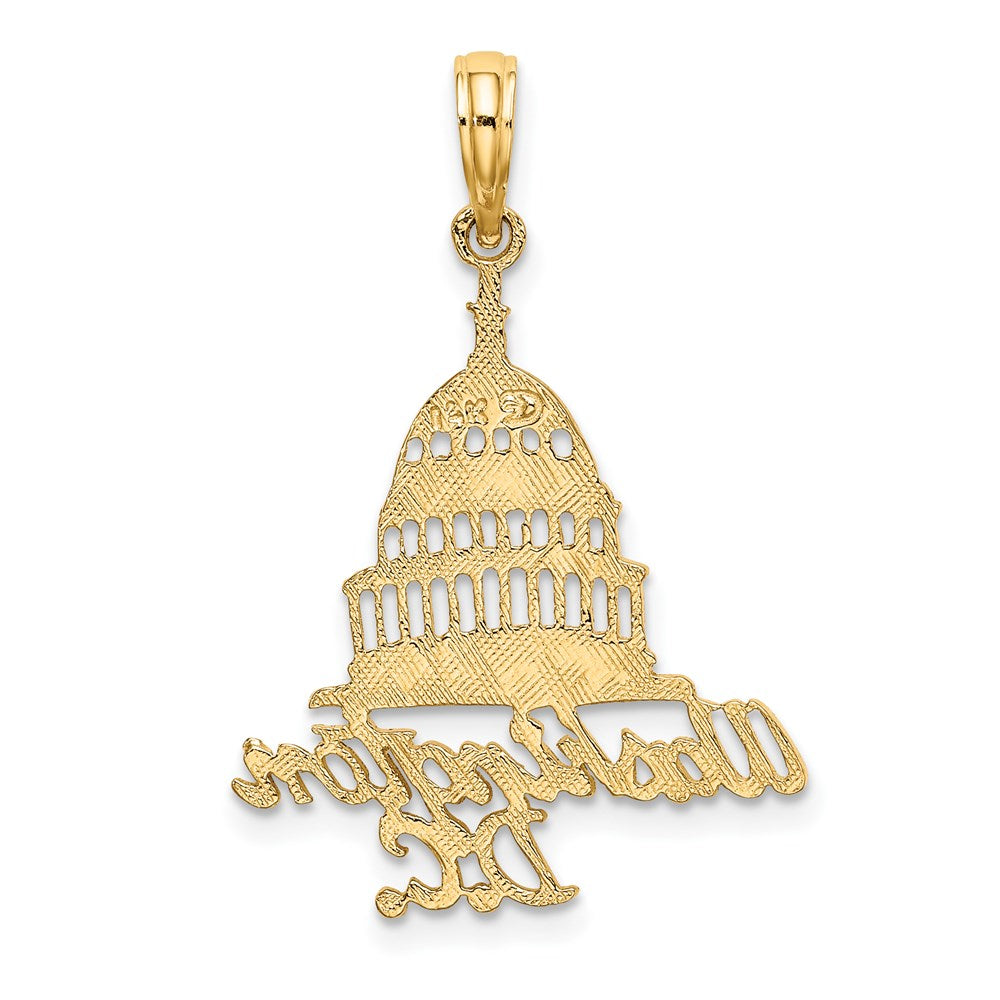14k Yellow Gold 20.6 mm WASHINGTON D.C. Capital Building Charm (1.37 grams)