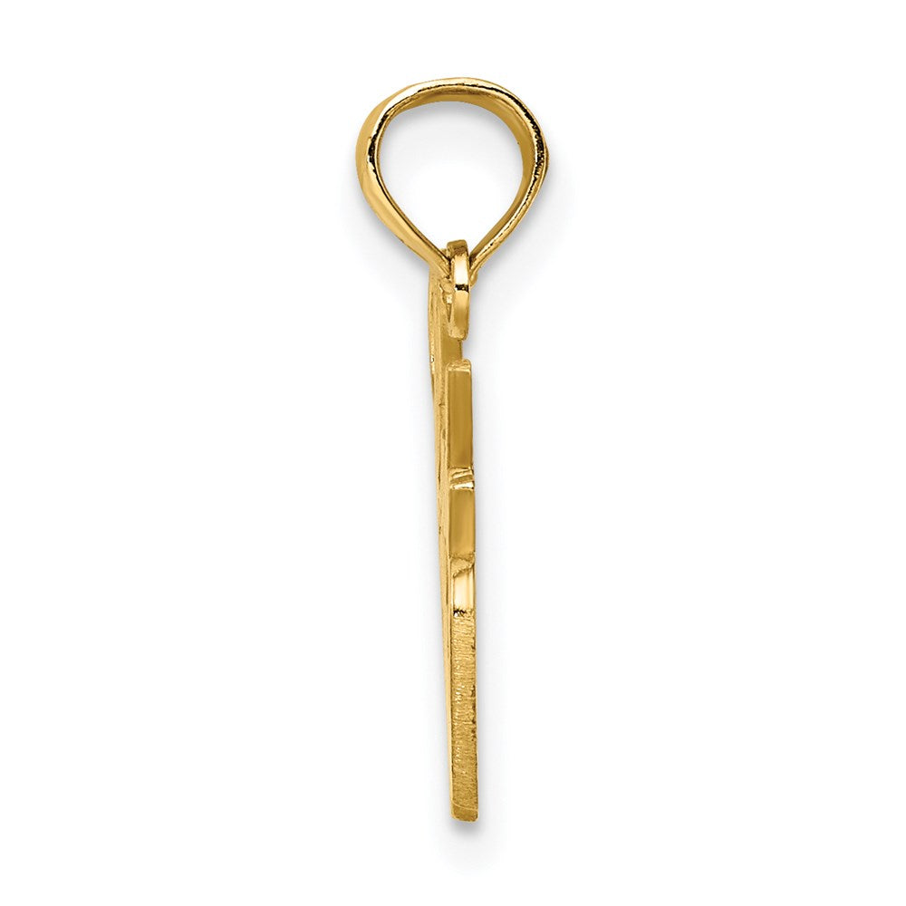 14k Yellow Gold 18.8 mm LADY OFFICER Charm (0.79 grams)