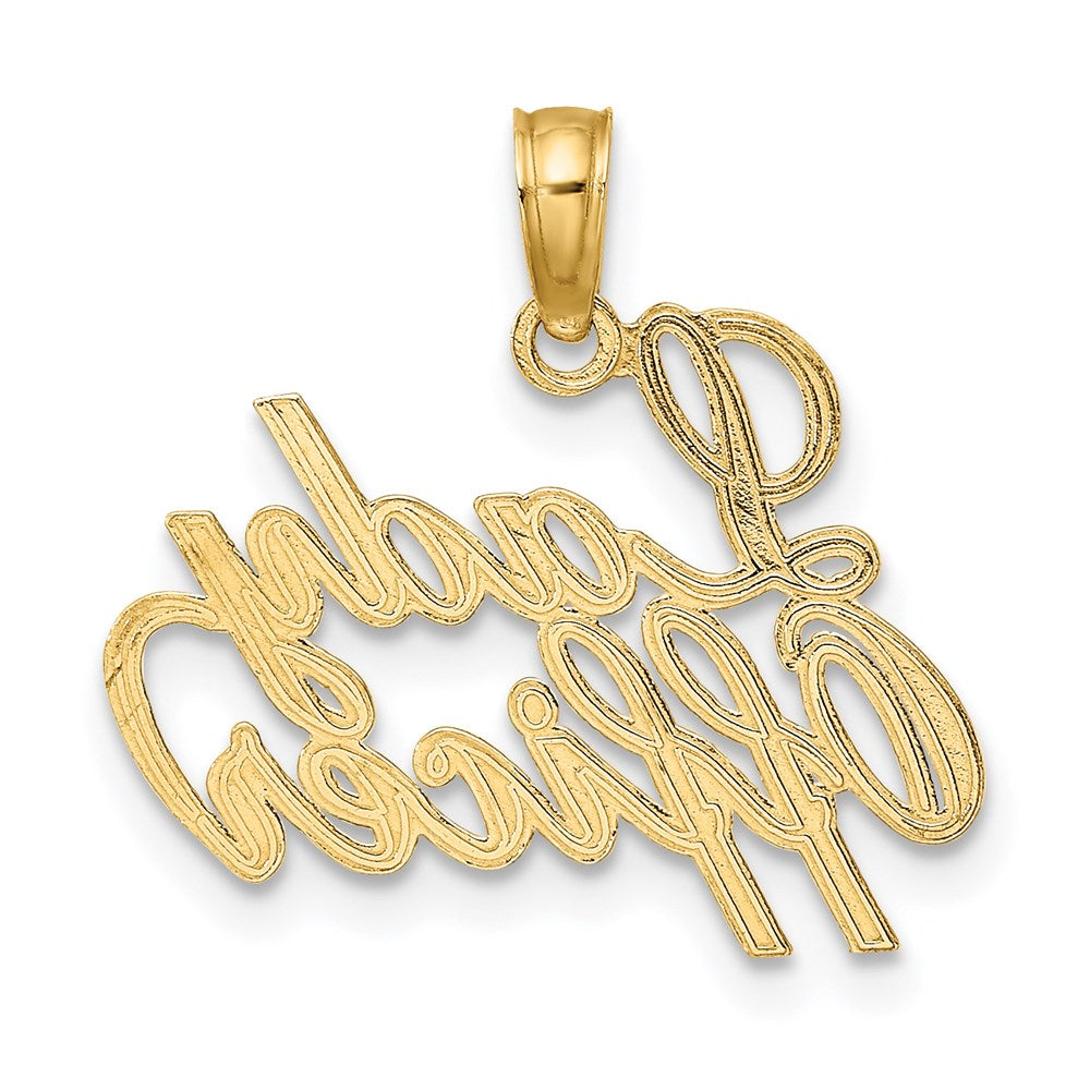 14k Yellow Gold 18.8 mm LADY OFFICER Charm (0.79 grams)