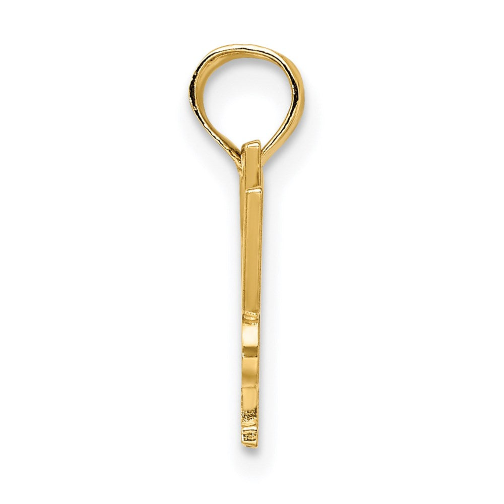 14k Yellow Gold 14.3 mm LADY COP Charm (0.74 grams)