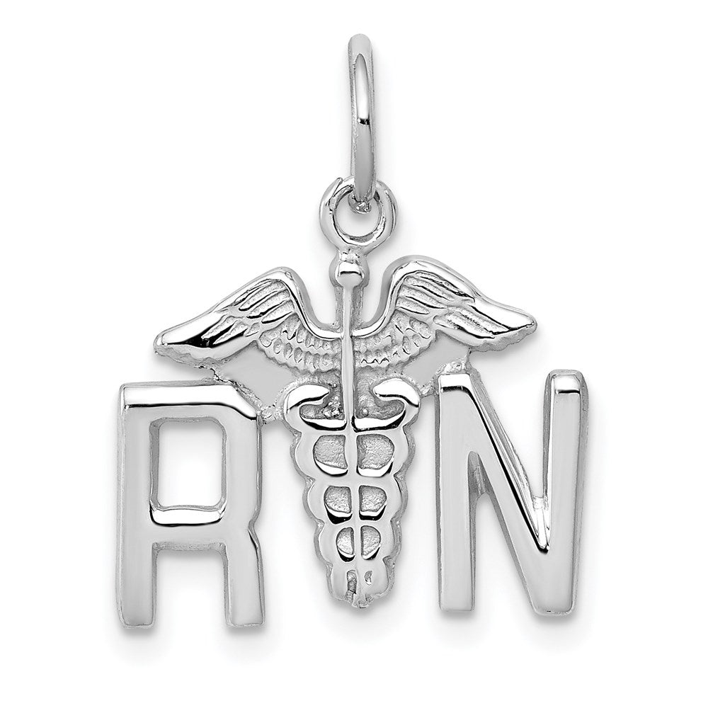 14k White Gold 20 mm RN Charm (1.1 grams)