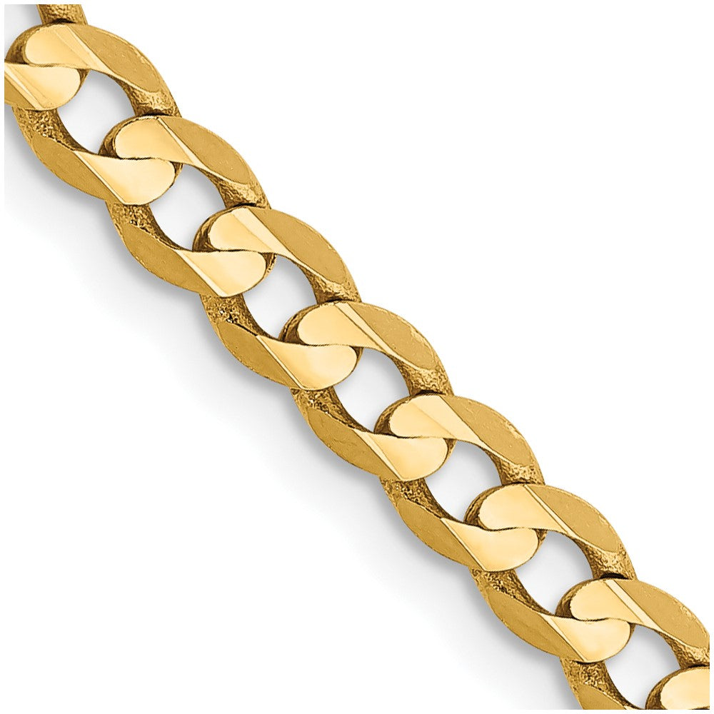14k 3.8mm Open Concave Curb Chain (7.62 grams)